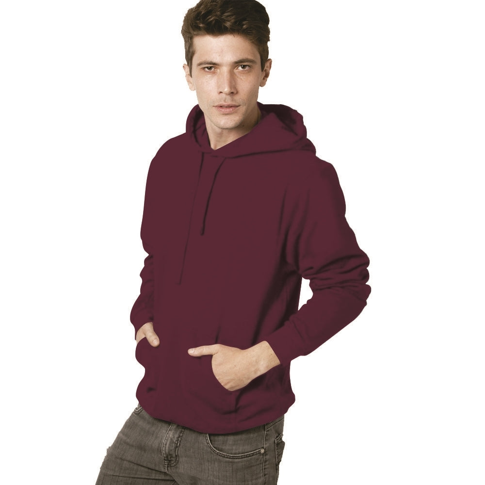 M&O SUDADERA UNISEX FELPA SIN CIERRE CON CAPUCHA