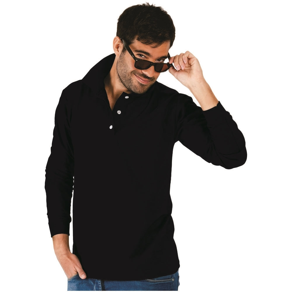 MAXIMA DEPORTIVA PIQUE MANGA LARGA CABALLERO