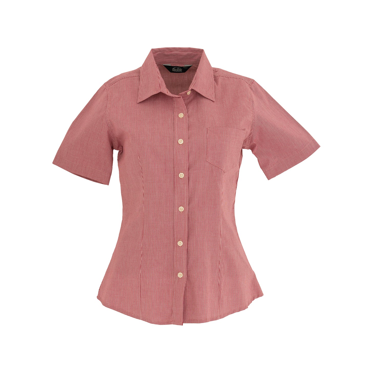 Blusa Microcuadro Dacache Manga Corta