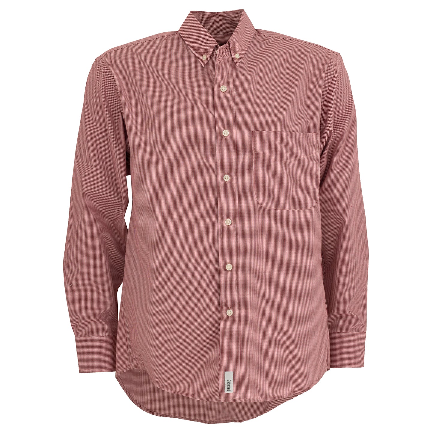 Camisa Microcuadro Dacache Manga Larga